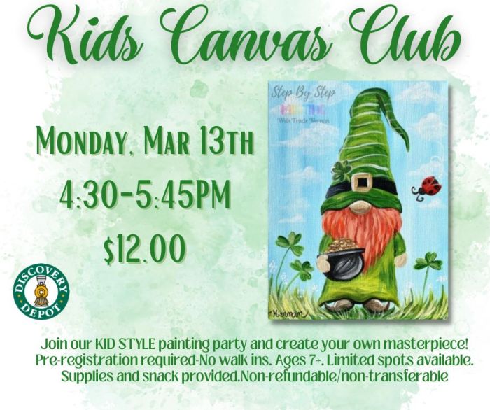 KIds Canvas Club Mar 2023