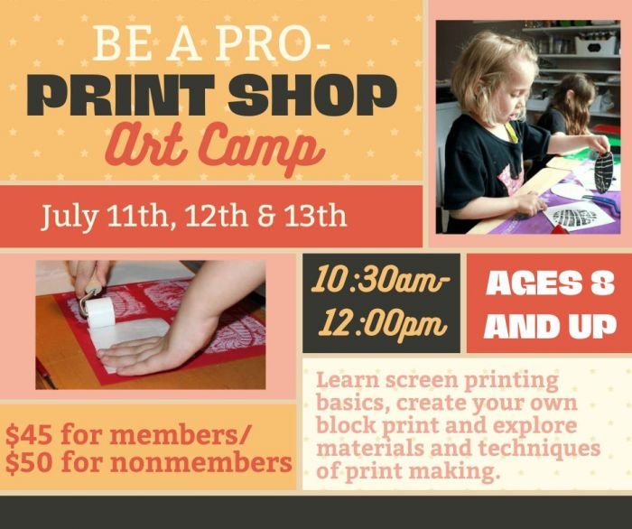 Be A Pro-print shop art camp
